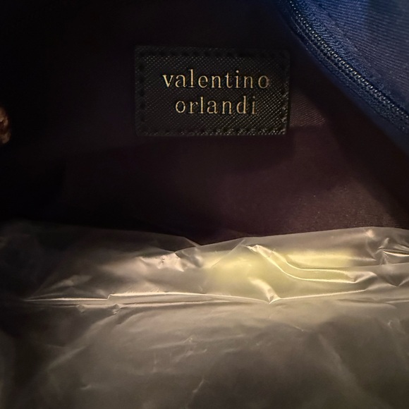 Valentino Orlandi Black Bag with Gold Accents - Picture 7 of 9